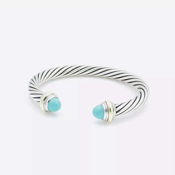 David Yurman 7mm Turquoise Bracelet - Picture 5 of 14